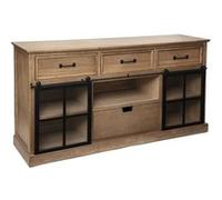 Atmosphera Buffet Danik 2 portes bois naturel 160 x 85 cm