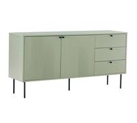 Buffet 2 portes et 3 tiroirs décor mélaminé 150 cm vert sauge - Oviala