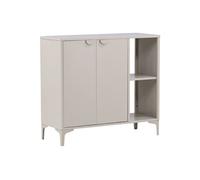 Buffet 2 Portes Métal 110x42x100 cm Beige