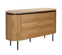 Buffet 2 portes moderne rectangulaire L120 cm bois clair Hemera - Oviala