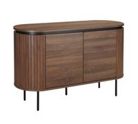 Buffet 2 portes moderne rectangulaire L120 cm bois foncé Hemera - Oviala