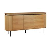 Buffet 2 Portes Moderne rectangulaire L160 cm Bois Clair