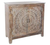 Buffet 2 portes ""Shirel"" manguier 90x90cm - Atmosphera Créateur d'intérieur