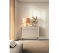Buffet 2 portes - VELLORE - 104 cm - grėge avec pieds dorés