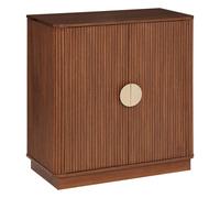 Buffet 2 portes 1 étagères Wany marron 80x40cm - Atmosphera Créateur d'intérieur