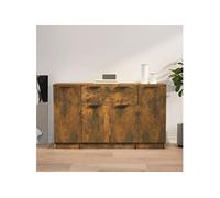 Buffet 3 pcs, Meubles de Rangement avec Tiroir et Compartiment, Armoires de Rangement, Buffets de Salon Salle de Séjour, Moderne, Chêne Fumé Bois
