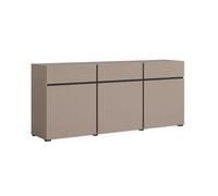 Buffet 3 portes 3 tiroirs Petits-meubles - Lilia - 180 x 40 x 78cm - Taupe