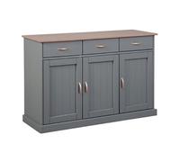 Buffet 3 Portes & 3 Tiroirs "Zernan" 131cm Gris