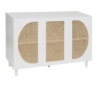 Atmosphera Buffet Cabras 3 portes cannage Blanc G