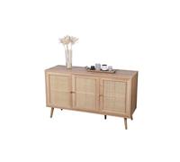 - Buffet 3 portes en cannage et panneaux de particules - H.70cm - Bali