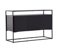 Buffet 3 Portes en Teck "Kingsport" 120cm Noir