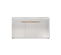 Buffet 3 Portes Et 2 Tiroirs L150 Cm Blanc