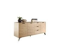 Buffet 3 portes et 3 tiroirs, collection SHOW, coloris chêne clair