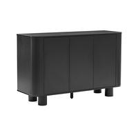 Buffet 3 Portes Moderne rectangulaire L120 cm Bois Noir
