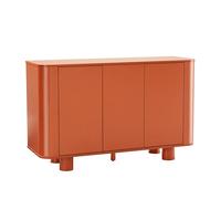 Buffet 3 portes moderne rectangulaire L120 cm orange Dario - Oviala