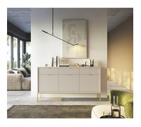 Buffet 3 portes - VELLORE - 154 cm - grėge avec pieds dorés