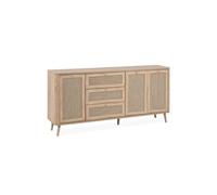 Buffet 3 portes 3 tiroirs - L175 cm - 175 cm X 40 cm X 84 cm - Kuta Beige