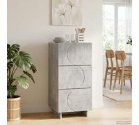 vidaXL Buffet Sonoma Gris 33,5 x 34,5 x 75 cm Bois d'ingénierie
