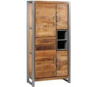 Buffet 4 Portes 1 Tiroir Bois et Acier Patiné - PALISSA - ALTOBUY Bois G