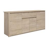 AltoBuy Buffet 4 Portes 2 tiroirs Aspect Bois Clair - TIFFENE