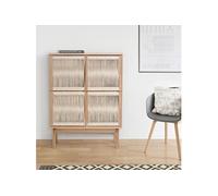 Vaisselier Design 4 Portes "Lilla" 122cm Naturel