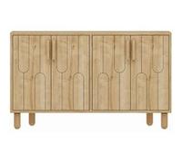 Concept Usine – Buffet Vinci 4 portes aspect bois design graphique 120 x 73 cm