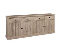 AltoBuy Buffet 4 Portes et 4 tiroirs Aspect Bois Finition Beach Oak - ROLYA