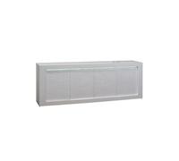 Buffet 4 Portes Laqué Blanc à Relief et Leds - DAYTON WHITE -