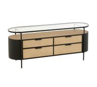 Buffet 4 Tiroirs "Bya" 133cm Naturel