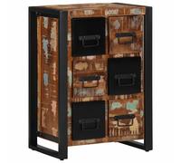 Buffet 50x35x70 cm bois de manguier brut massif meuble de rangement vidaXL