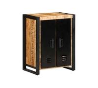 Buffet 55x35x70 cm bois de manguier brut massif, armoire, placard, buffet haut, armoire latérale, armoire de 4013573