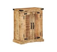 Buffet rustique - vidaXL - Bois massif - 2 portes - Marron - Finition laquée