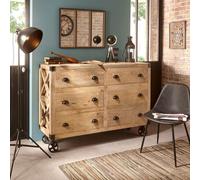 Buffet 6 Tiroirs Silas Atmosphera - Naturel