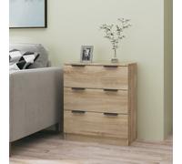 Buffet 60x30x70 cm Gris Béton Bois d'Ingénierie Armoire de Rangement vidaXL