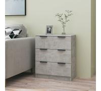 Buffet 60x30x70 cm Gris Béton Bois d'Ingénierie Armoire de Rangement vidaXL