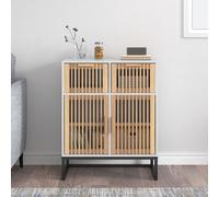 vidaXL Buffet blanc 60x30x75 cm bois d'ingénierie