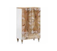 Buffet 60x33,5x100 cm bois de manguier massif G