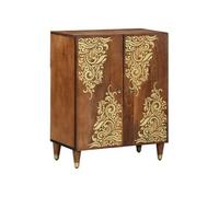 Vidaxl Buffet 60x33x75 Cm En Bois Massif De Mangue