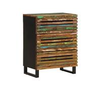 Buffet 60x34x75 cm bois d acacia massif Multicolore