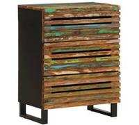 Buffet 60x34x75 cm bois d acacia massif Multicolore