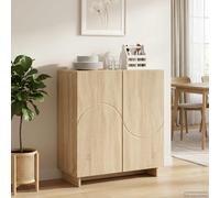 vidaXL Buffet Blanc 67 x 34,5 x 75 cm Bois d'ingénierie