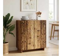 Buffet 67 x 34,5 x 75 cm Bois d'ingénierie de cuisine meuble ouvert bas vidaXL v