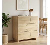 vidaXL Buffet Gris béton 70 x 38 x 75 cm Bois d'ingénierie