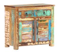 Buffet 70x35x65 Cm Bois De Récupération Massif - Vidaxl Multicolore