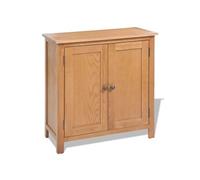 Buffet bas - VIDAXL - Bois de chêne massif - 2 portes - Style scandinave et moderne