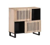 Vidaxl Buffet 80x34x75 Cm Bois Massif De Manguier Marron