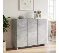 vidaXL Buffet Blanc Brillant 85,5 x 31 x 75 cm Bois d'ingénierie