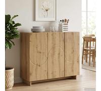 Buffet 85,5 x 31 x 75 cm Bois d'ingénierie de cuisine meuble ouvert bas vidaXL v