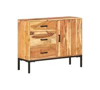 vidaXL Buffet Armoire Latérale Meuble de Rangement Armoire de Rangement Salle de Séjour Maison Intérieur 88x30x73 cm Bois d'Acacia Massif