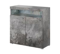 Buffet 90cm pour Salon Couleur Gris Effet Ardoise Collection Bombay